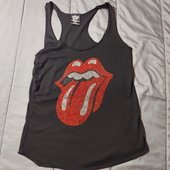 Bravado Tops - Bravado Black Tank Top with Red Graphic